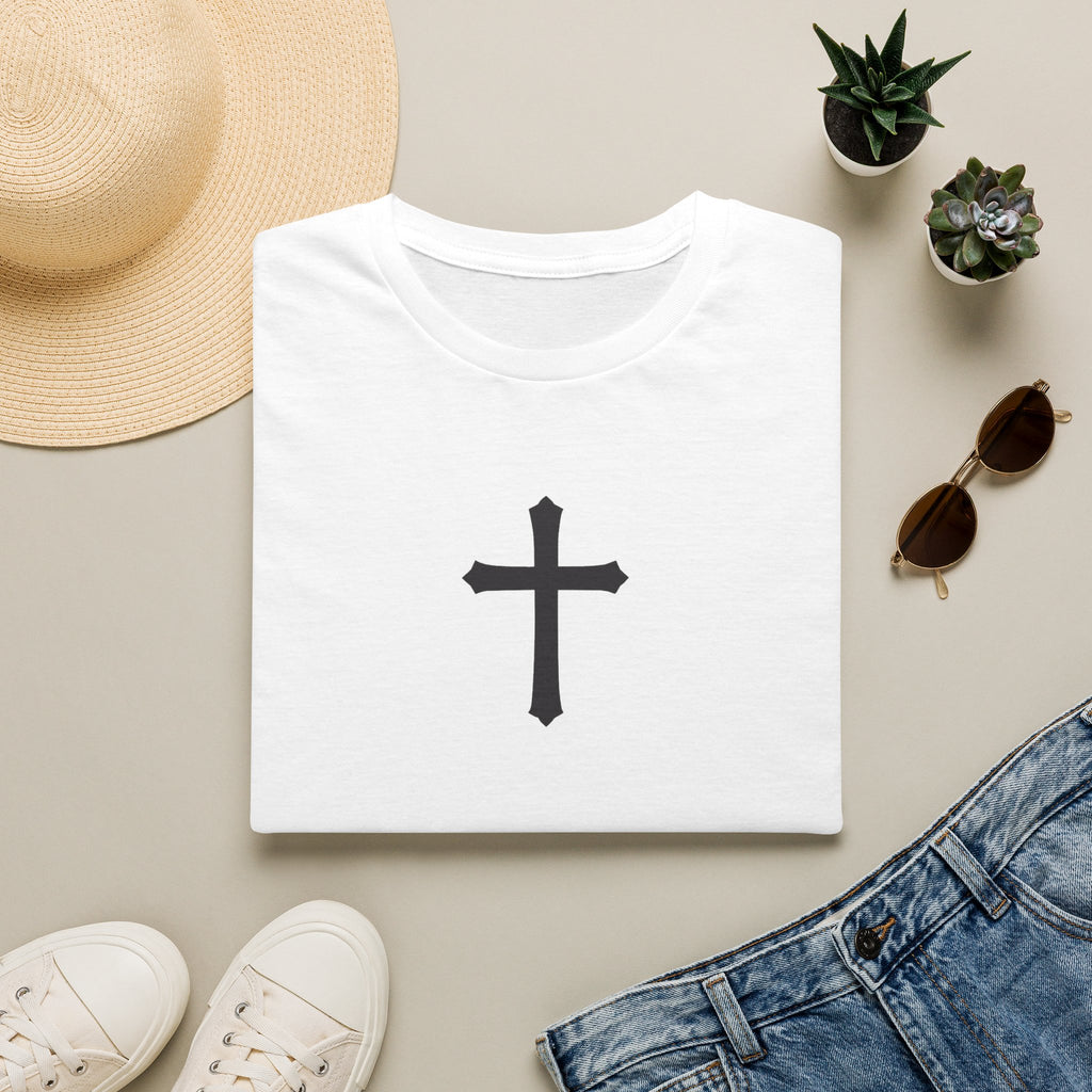Christian Cross T‑Shirt — Minimal Faith Graphic Tee