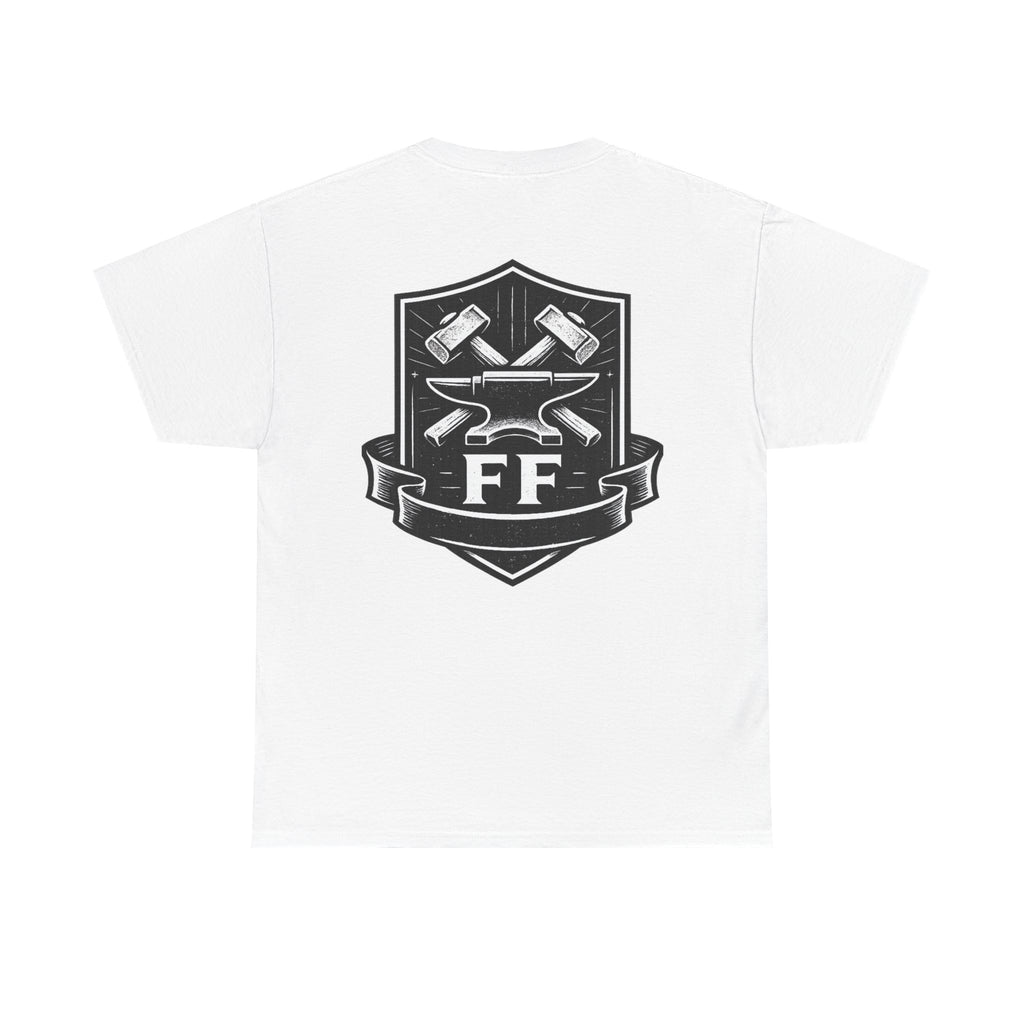 Forge Crew Tee — Blacksmith Anvil & Hammers Shield T-Shirt