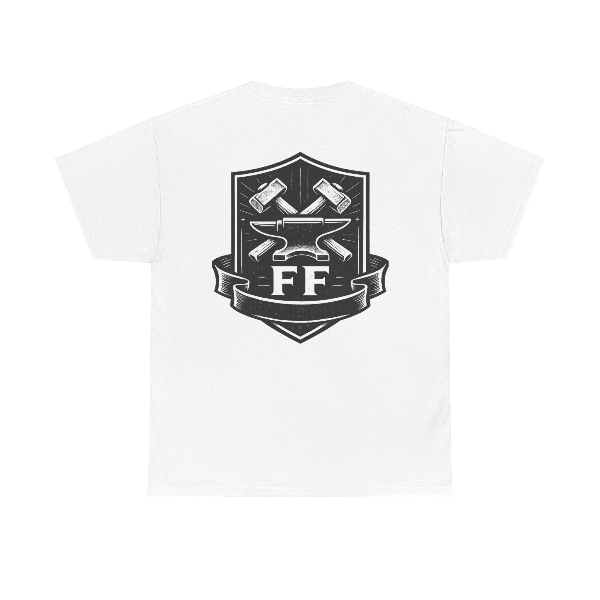 Forge Crew Tee — Blacksmith Anvil & Hammers Shield T-Shirt