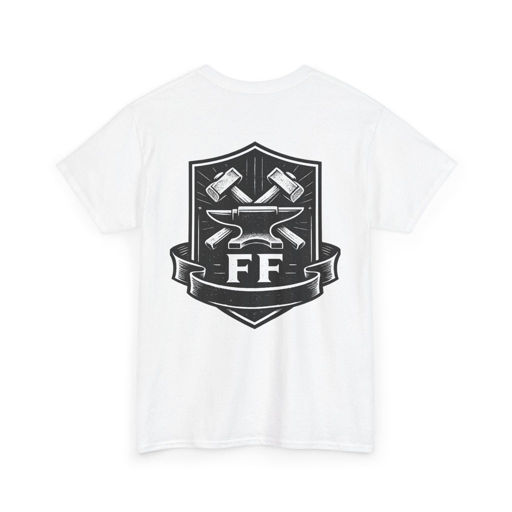 Forge Crew Tee — Blacksmith Anvil & Hammers Shield T-Shirt