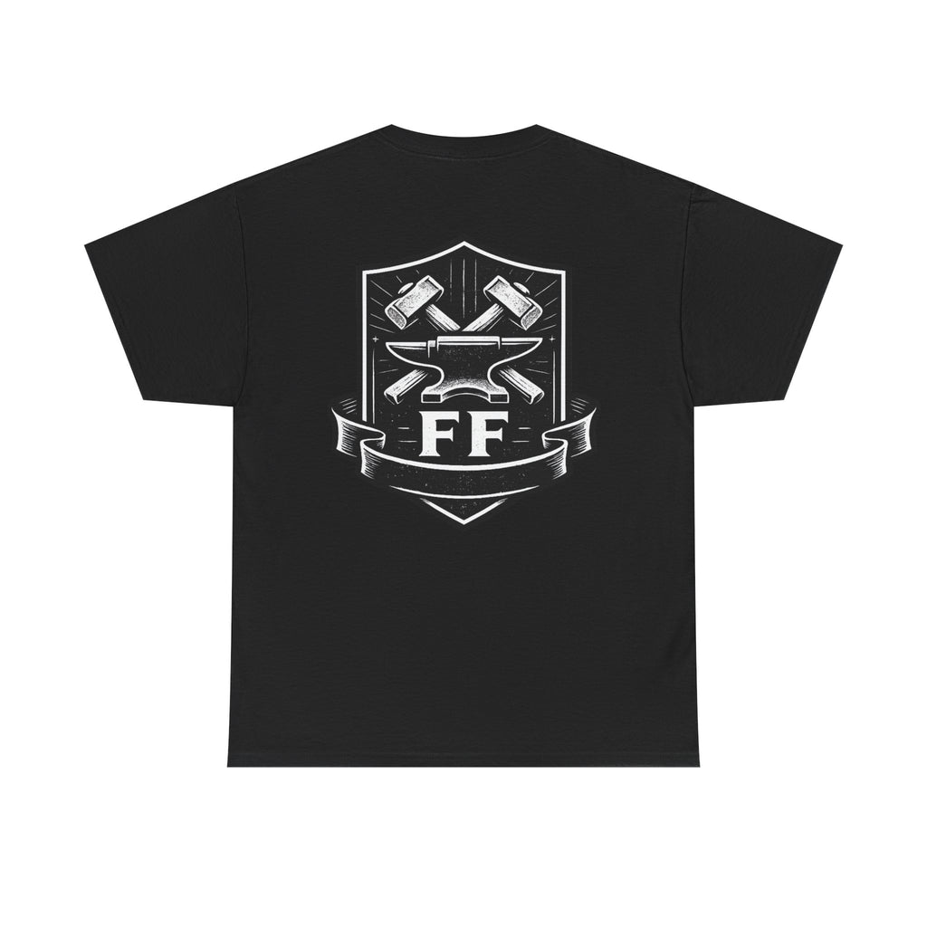 Forge Crew Tee — Blacksmith Anvil & Hammers Shield T-Shirt