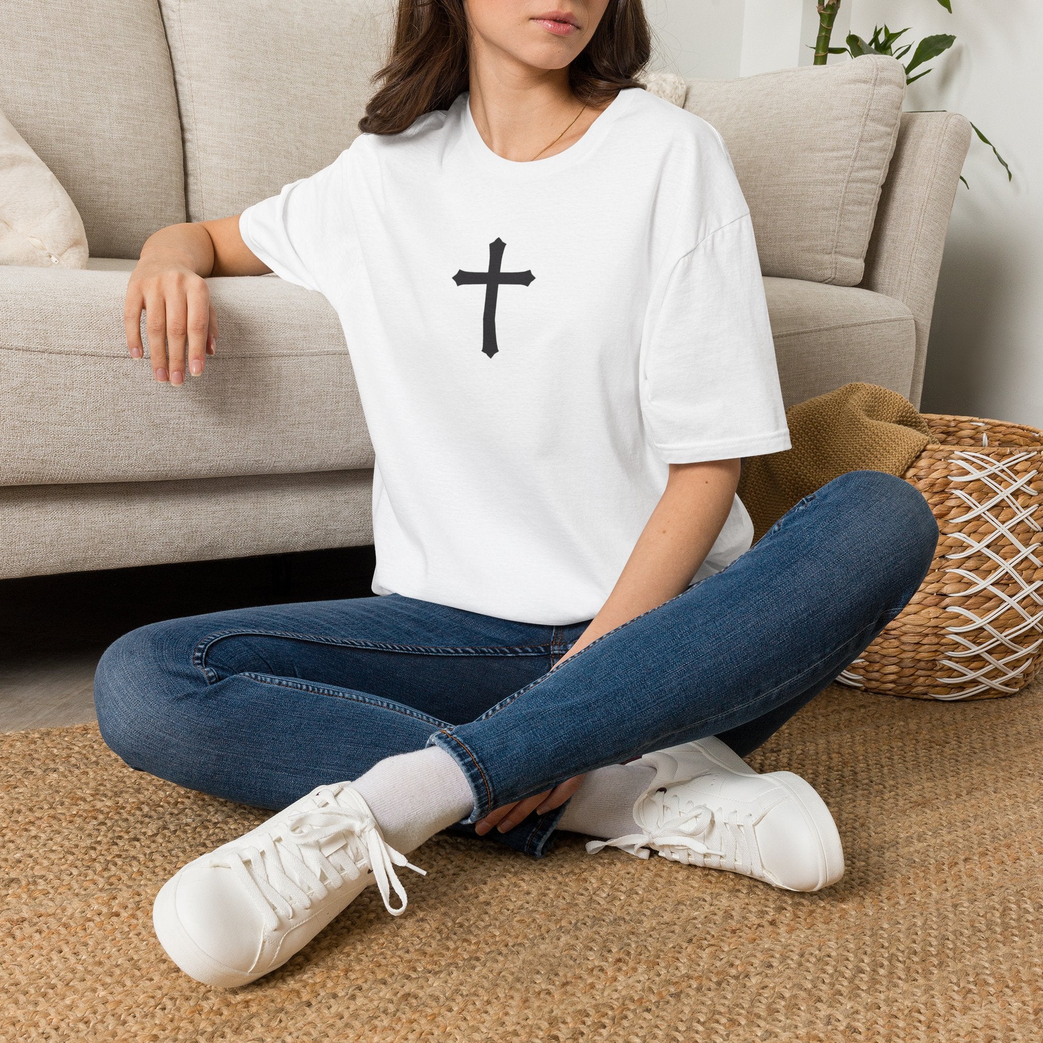 Christian Cross T‑Shirt — Minimal Faith Graphic Tee